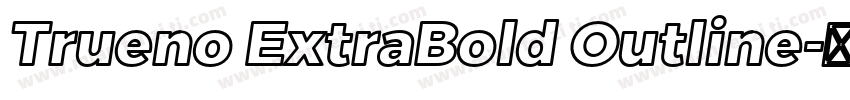 Trueno ExtraBold Outline字体转换